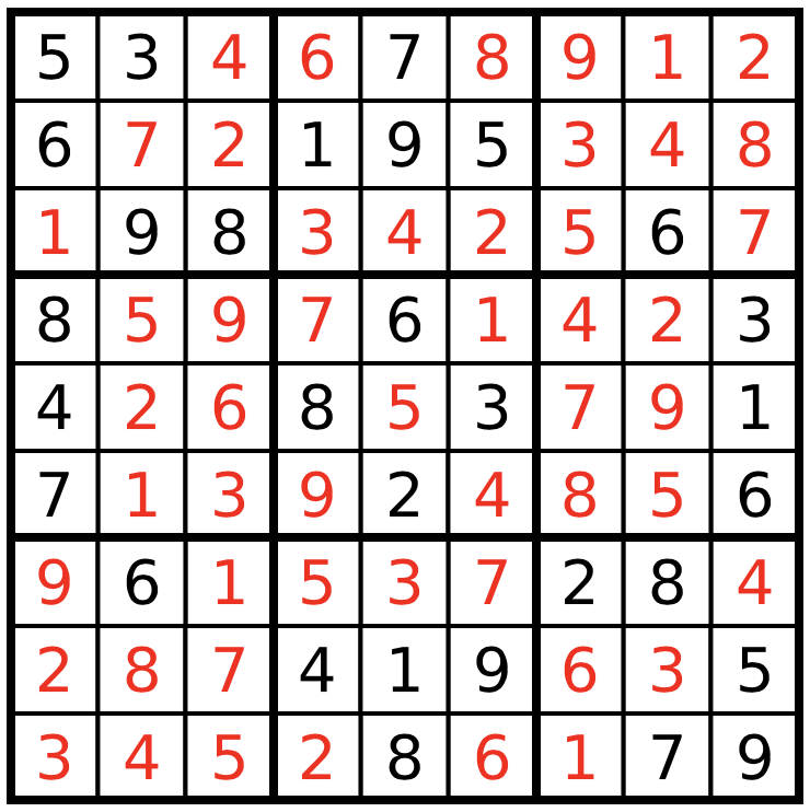 Solved Sudoku